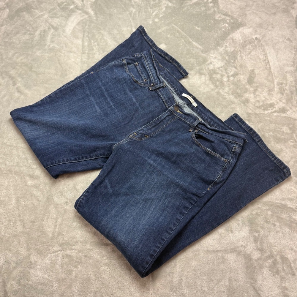 Levis 515 Bootcut Jeans Womens 16M‎ Dark Wash Blue Mid Rise Denim (35x30)